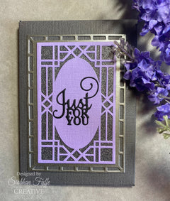Creative Expressions Sue Wilson Art Deco Collection Oval Frame Craft Die-13