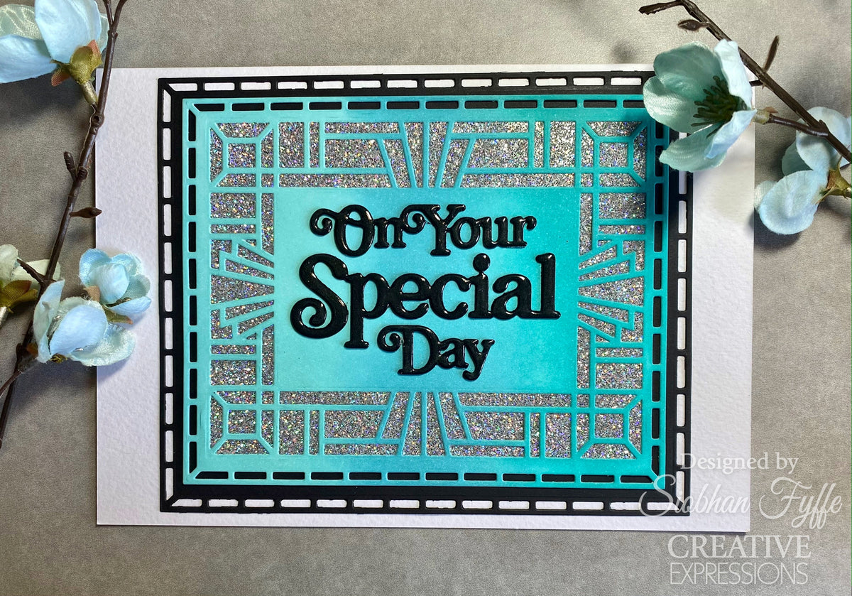 Creative Expressions Sue Wilson Art Deco Collection Oval Frame Craft Die-12