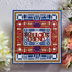 Matrice de découpe Creative Expressions Sue Wilson Mini Expressions Art Déco « Fabulous Friend »-7