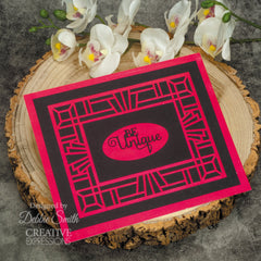 Creative Expressions Sue Wilson Art Deco Collection Oval Frame Craft Die-5