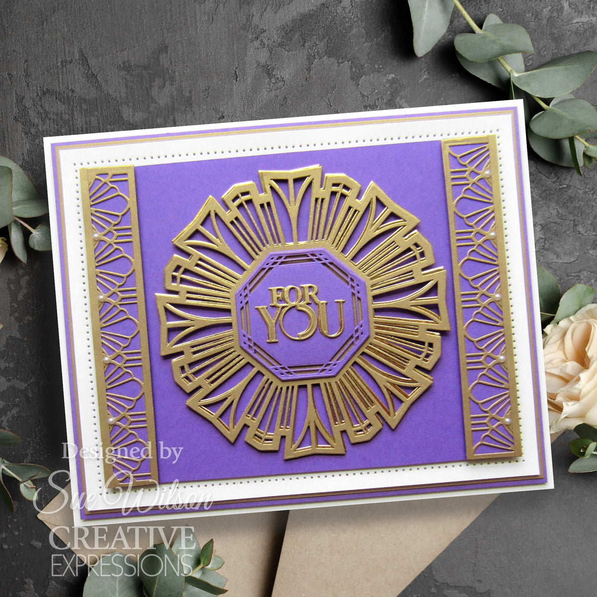 Creative Expressions Sue Wilson Art Deco Collection Rosette Craft Die-5