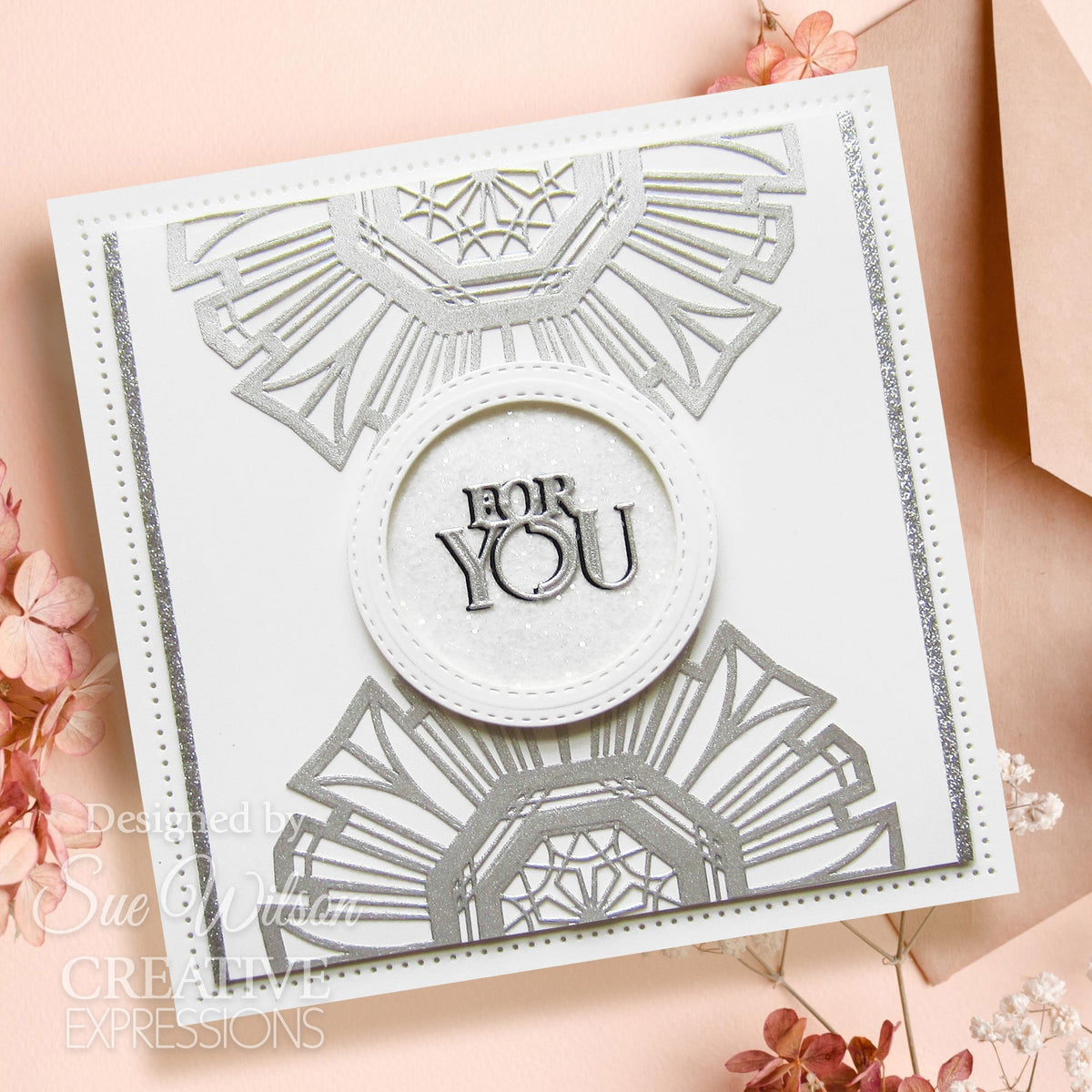 Creative Expressions Sue Wilson Art Deco Collection Rosette Craft Die-4