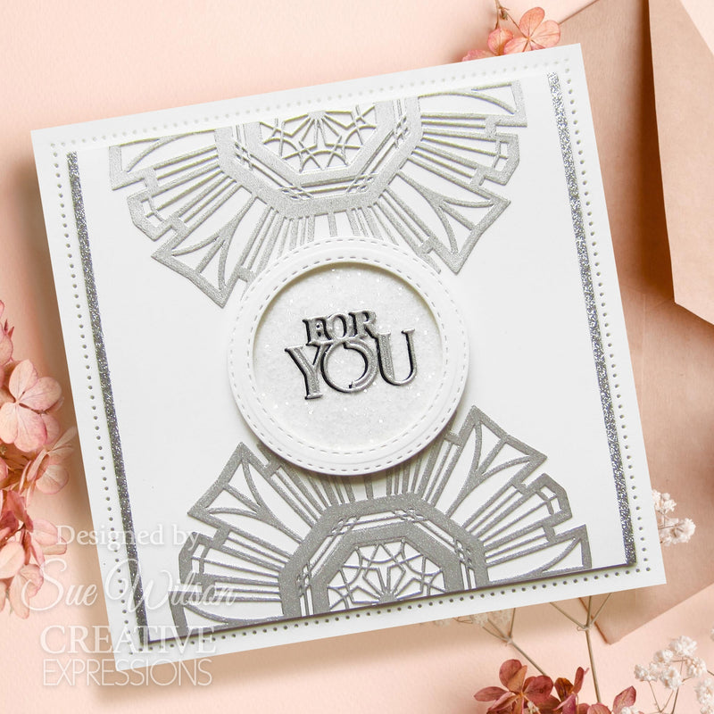 Creative Expressions Sue Wilson Art Deco Collection Rosette Craft Die-4