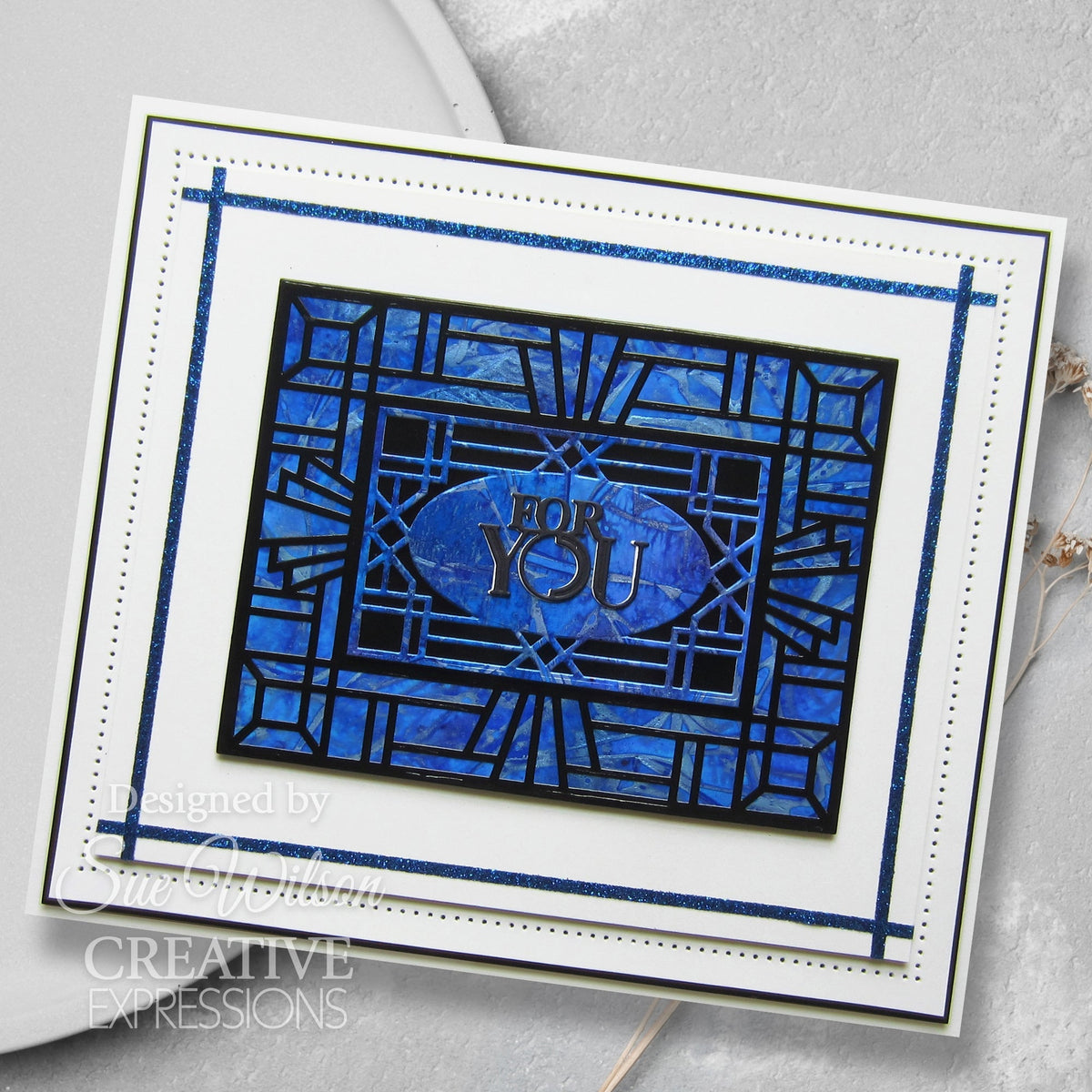 Matrices de découpe Tuile Ornée Creative Expressions Sue Wilson Collection Art Déco-3