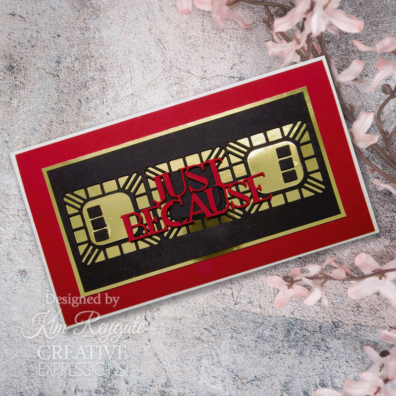 Creative Expressions Sue Wilson Mini Expressions Art Deco Just Because Craft Die-4