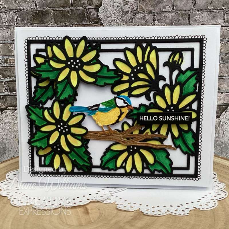 Creative Expressions Sue Wilson Frames & Tags Wild Daisy Cover Plate Craft Die-3