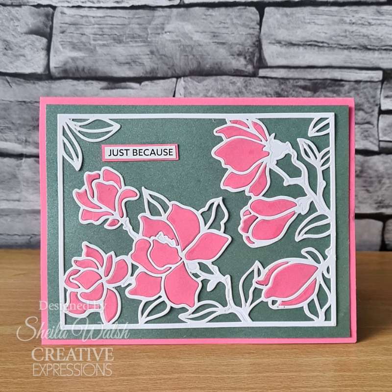 Creative Expressions Sue Wilson Frames & Tags Magnolia Cover Plate Craft Die-5