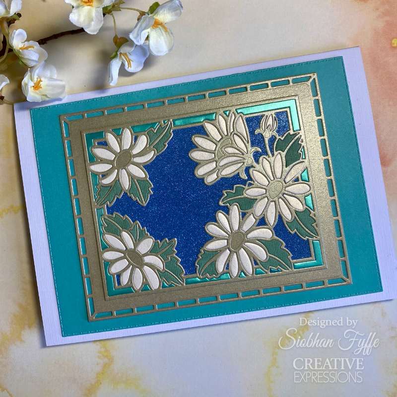 Creative Expressions Sue Wilson Frames & Tags Wild Daisy Cover Plate Craft Die-4