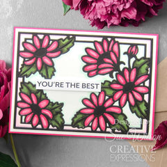 Creative Expressions Sue Wilson Frames & Tags Wild Daisy Cover Plate Craft Die-6