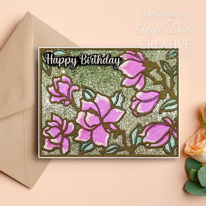 Creative Expressions Sue Wilson Frames & Tags Magnolia Cover Plate Craft Die-7