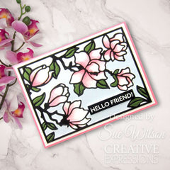 Creative Expressions Sue Wilson Frames & Tags Magnolia Cover Plate Craft Die-4