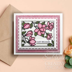 Creative Expressions Sue Wilson Frames & Tags Magnolia Cover Plate Craft Die-10