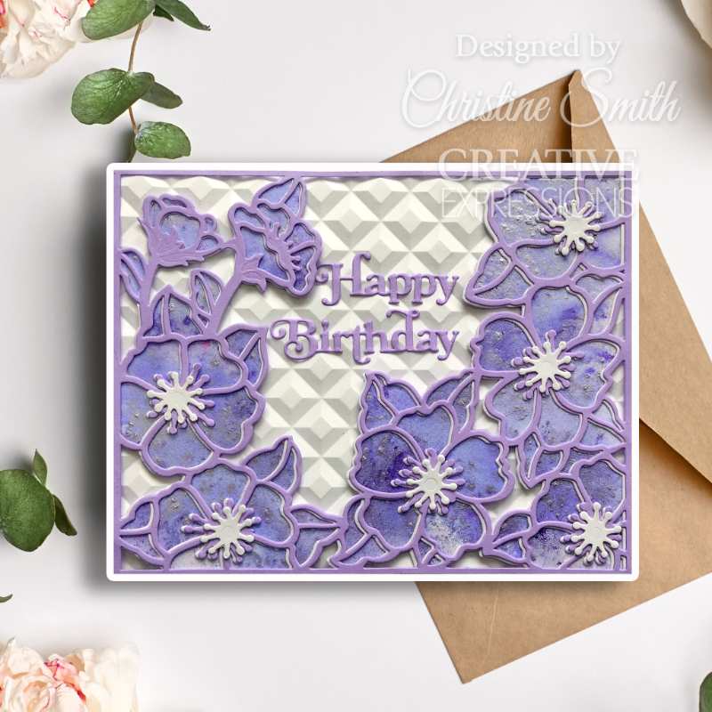 Creative Expressions Sue Wilson Frames & Tags Wild Rose Cover Plate Craft Die-9