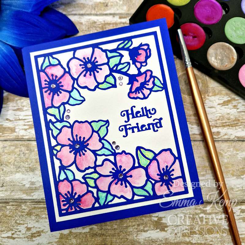 Creative Expressions Sue Wilson Frames & Tags Wild Rose Cover Plate Craft Die-6