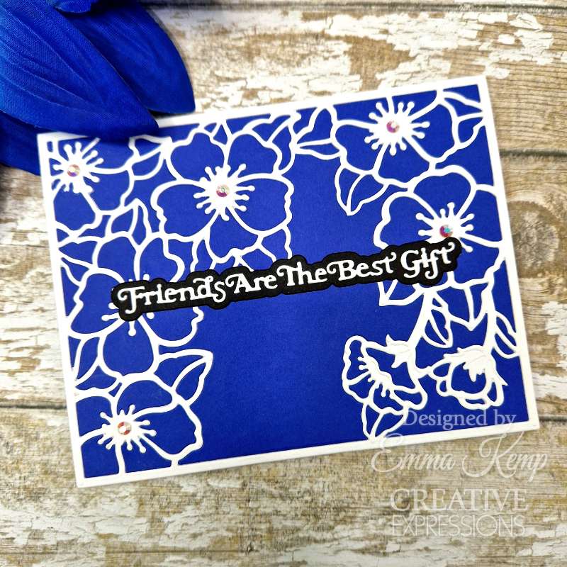 Creative Expressions Sue Wilson Frames & Tags Wild Rose Cover Plate Craft Die-7