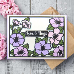 Creative Expressions Sue Wilson Frames & Tags Wild Rose Cover Plate Craft Die-8