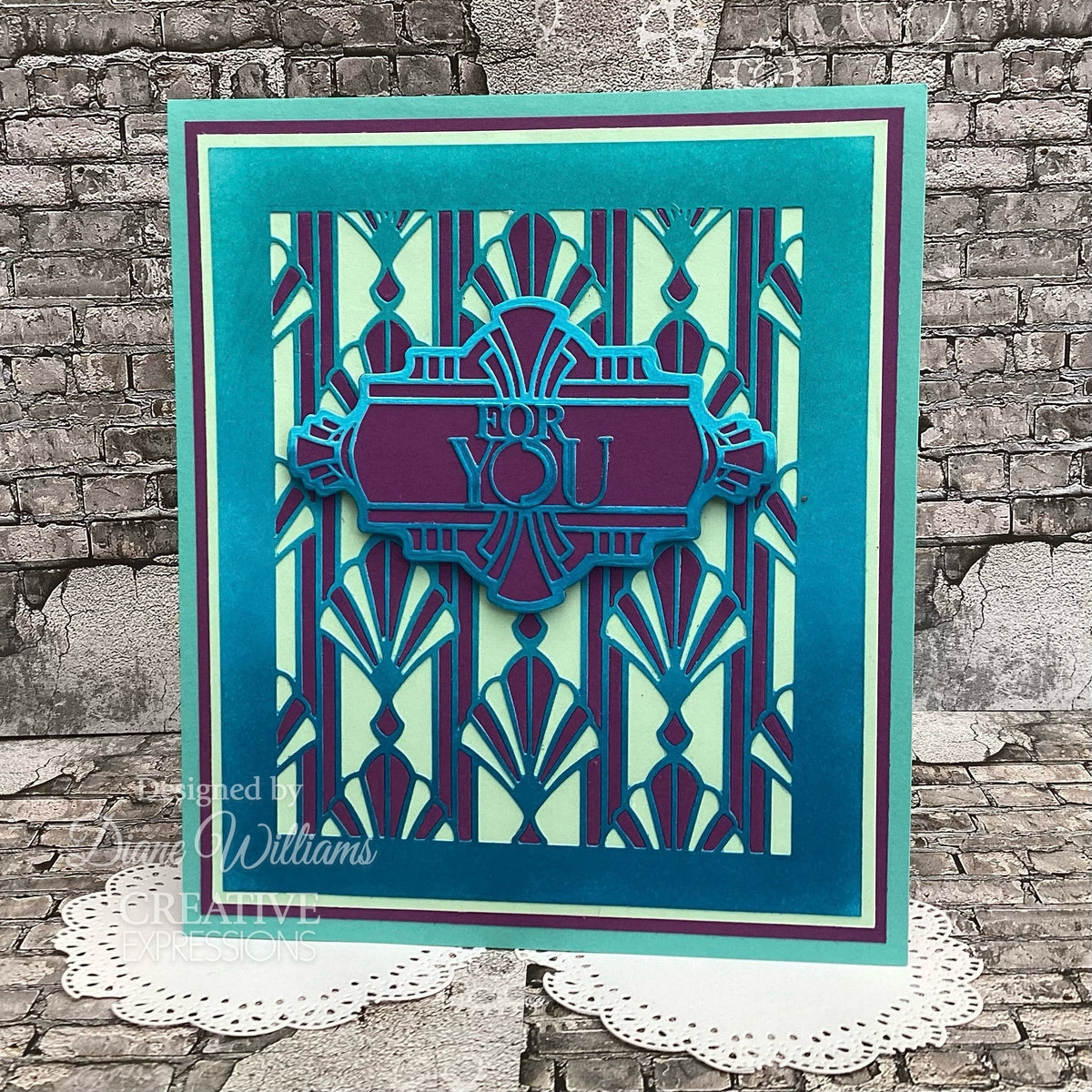 Matrices de découpe Étiquettes Ornate Collection Art Déco Creative Expressions Sue Wilson-7