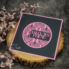 Matrice de découpe Creative Expressions Sue Wilson Mini Expressions Art Déco « Fabulous Friend »-3