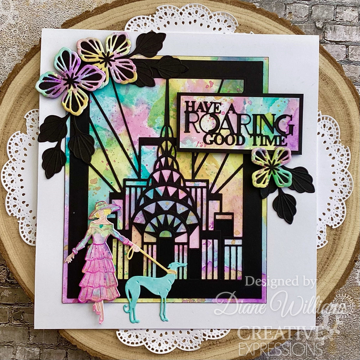 Creative Expressions Sue Wilson Art Deco Elegant Stroll Craft Die-3