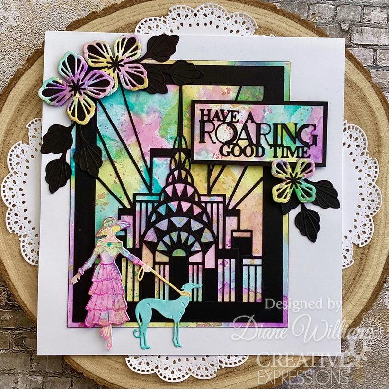Creative Expressions Sue Wilson Art Deco Elegant Stroll Craft Die-3