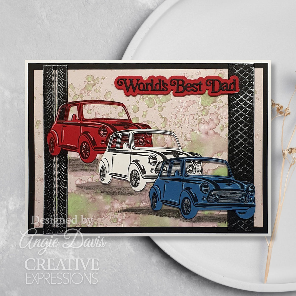 Troqueles de manualidades Tyre Tracks de la colección Dream Car de Creative Expressions Sue Wilson-4