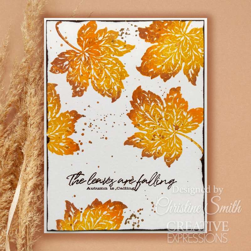 Creative Expressions Taylor Made Journals Fall Favourites 6 in x 8 in Clear Stamp Set-2