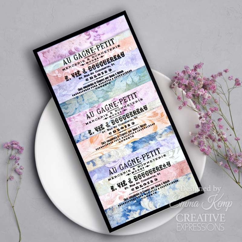 Creative Expressions Taylor Made Journals Sewing 6 in x 8 in Clear Stamp Set-18
