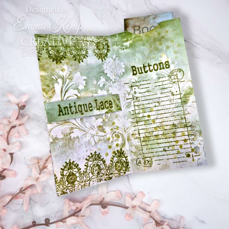 Creative Expressions Taylor Made Journals Sewing 6 in x 8 in Clear Stamp Set-20