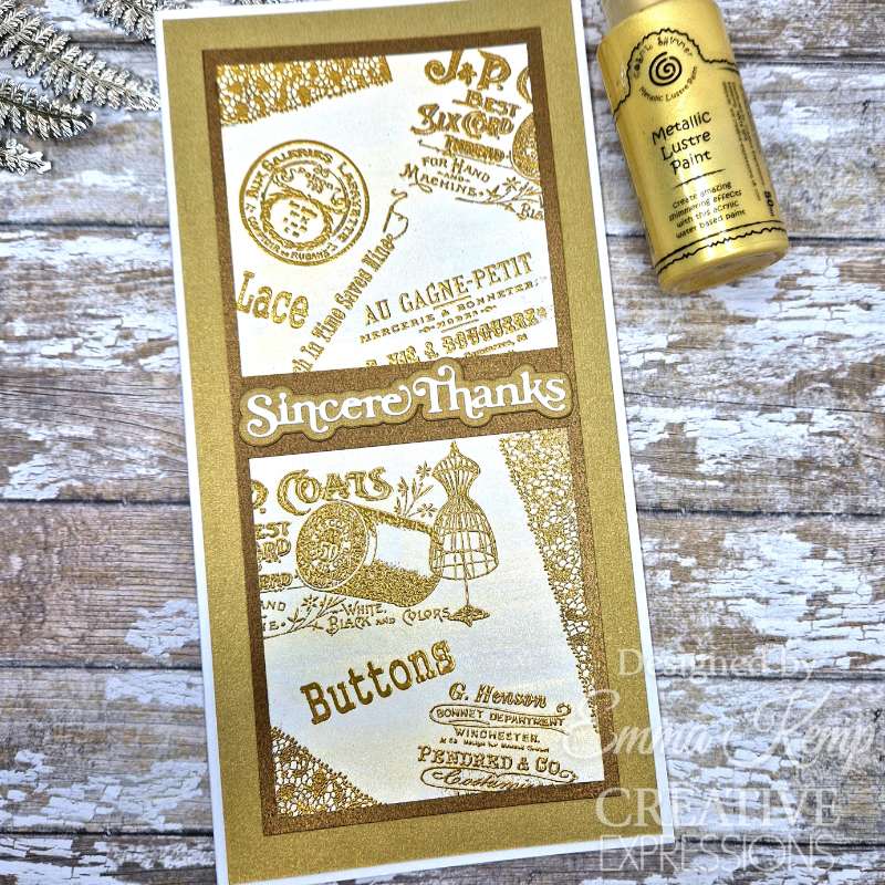 Creative Expressions Taylor Made Journals Sewing 6 in x 8 in Clear Stamp Set-26