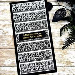 Creative Expressions Taylor Made Journals Sewing 6 in x 8 in Clear Stamp Set-27