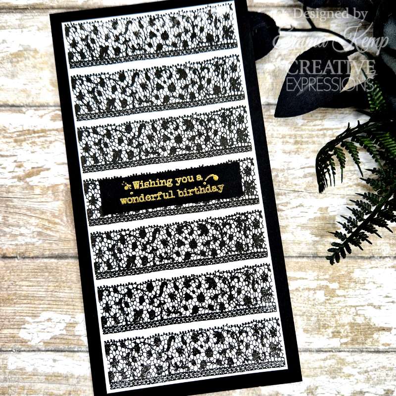 Creative Expressions Taylor Made Journals Sewing 6 in x 8 in Clear Stamp Set-27