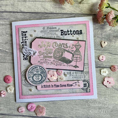 Creative Expressions Taylor Made Journals Sewing 6 in x 8 in Clear Stamp Set-2