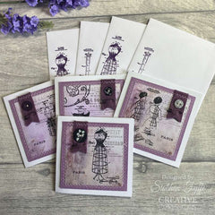 Creative Expressions Taylor Made Journals Sewing 6 in x 8 in Clear Stamp Set-3