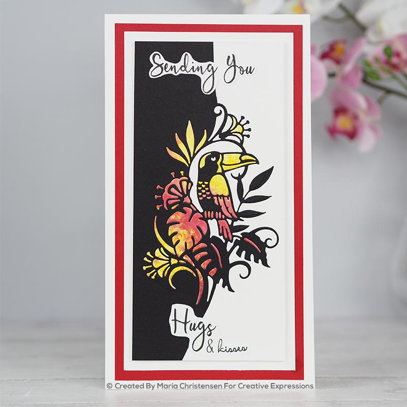 Paper Cuts Edger Tropical Toucan Craft Die-5