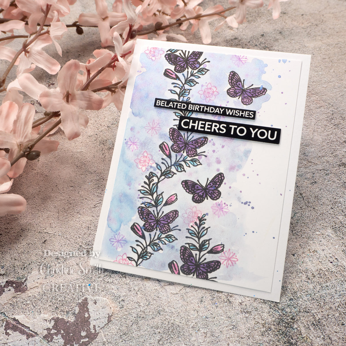 Creative Expressions Designer Boutique Tranquil Garden 6 in x 4 in Stamp Set-5