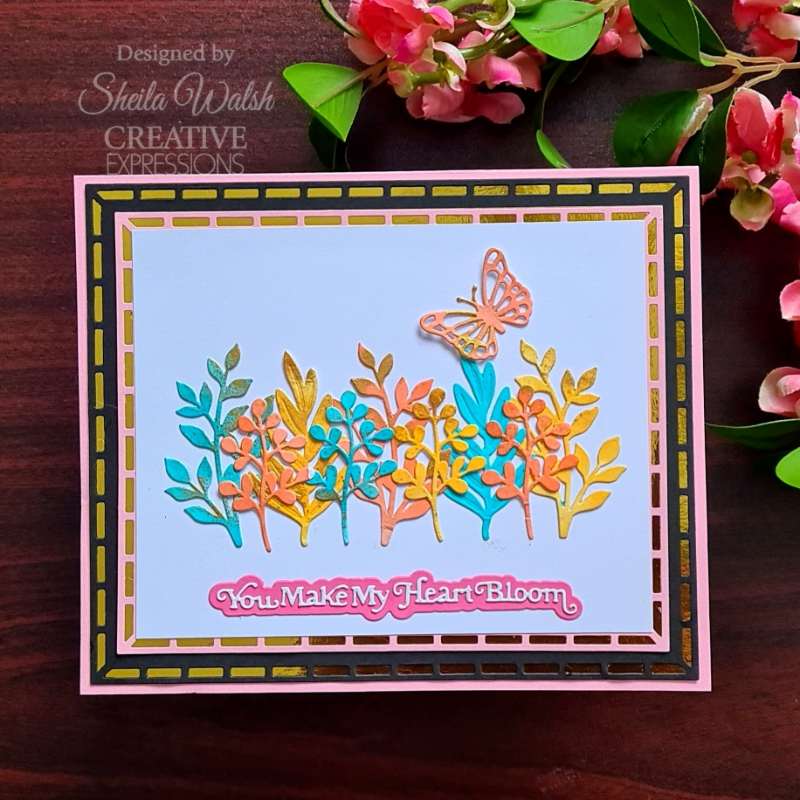 Creative Expressions Sue Wilson Mini Shadowed Sentiments Matrices de découpe You Make My Heart Bloom-3