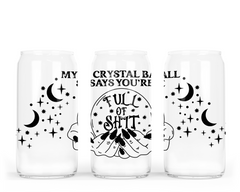Crystal Ball Glass Can with Bamboo Lid-1