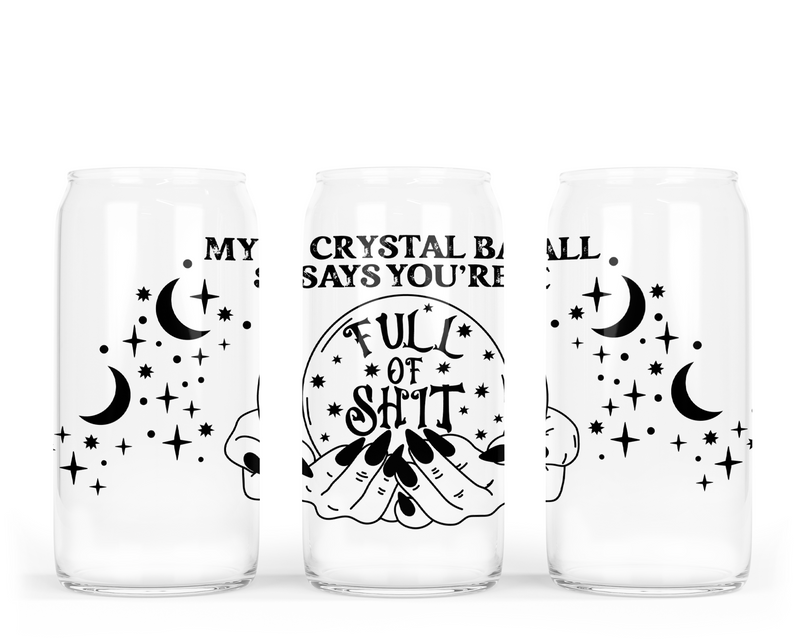 Crystal Ball Glass Can with Bamboo Lid-1