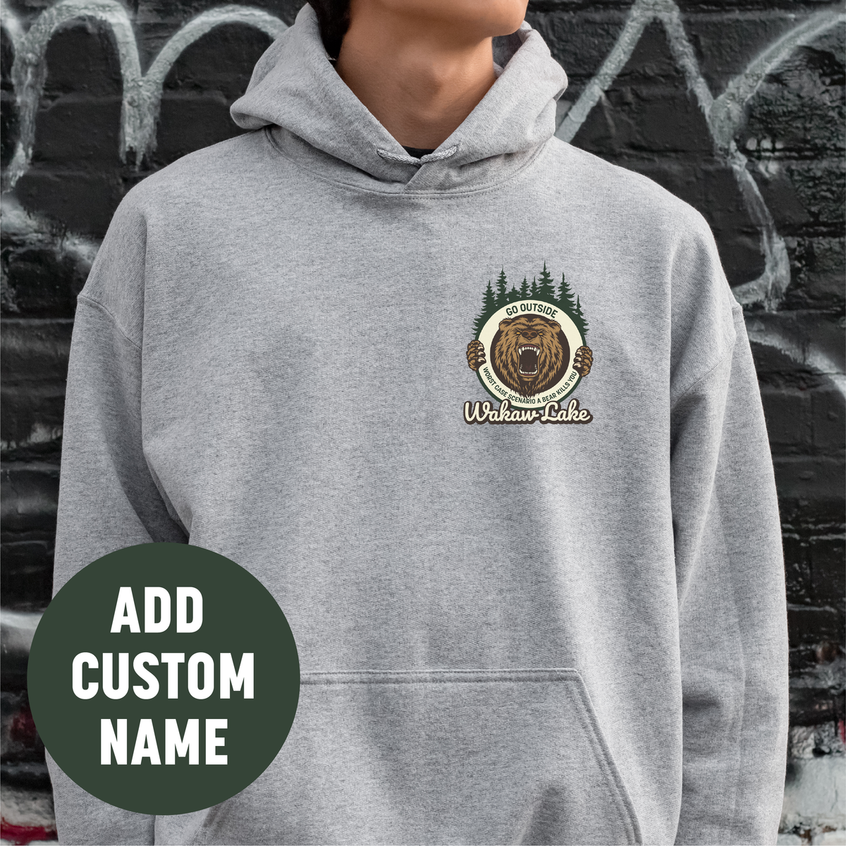Go Outside Unisex Hoodie | Lake Apparel | Camping Apparel-1
