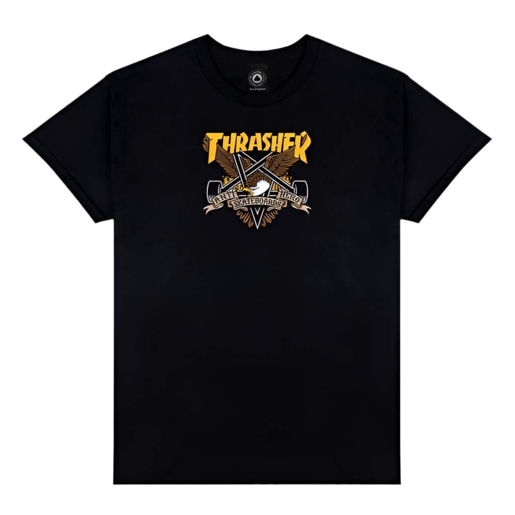Thrasher X AntiHero 'Eaglegram' Tee - Black-1