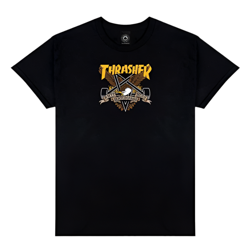 Thrasher X AntiHero 'Eaglegram' Tee - Black-1