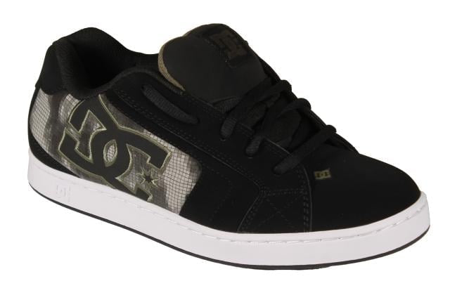 DC Shoes 'Net' Shoes - Black/Green Print-1