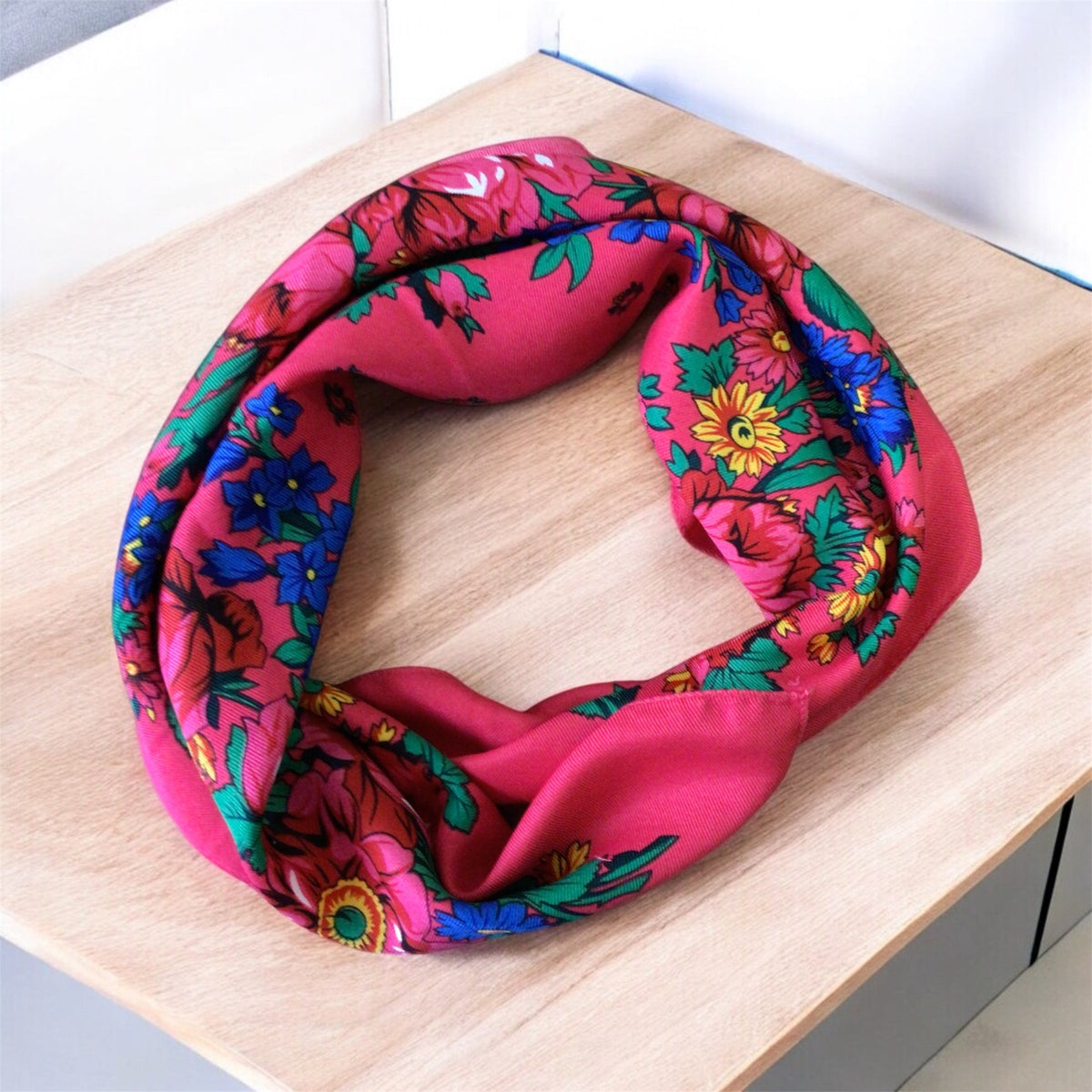 Pink Kokum Scarf-2