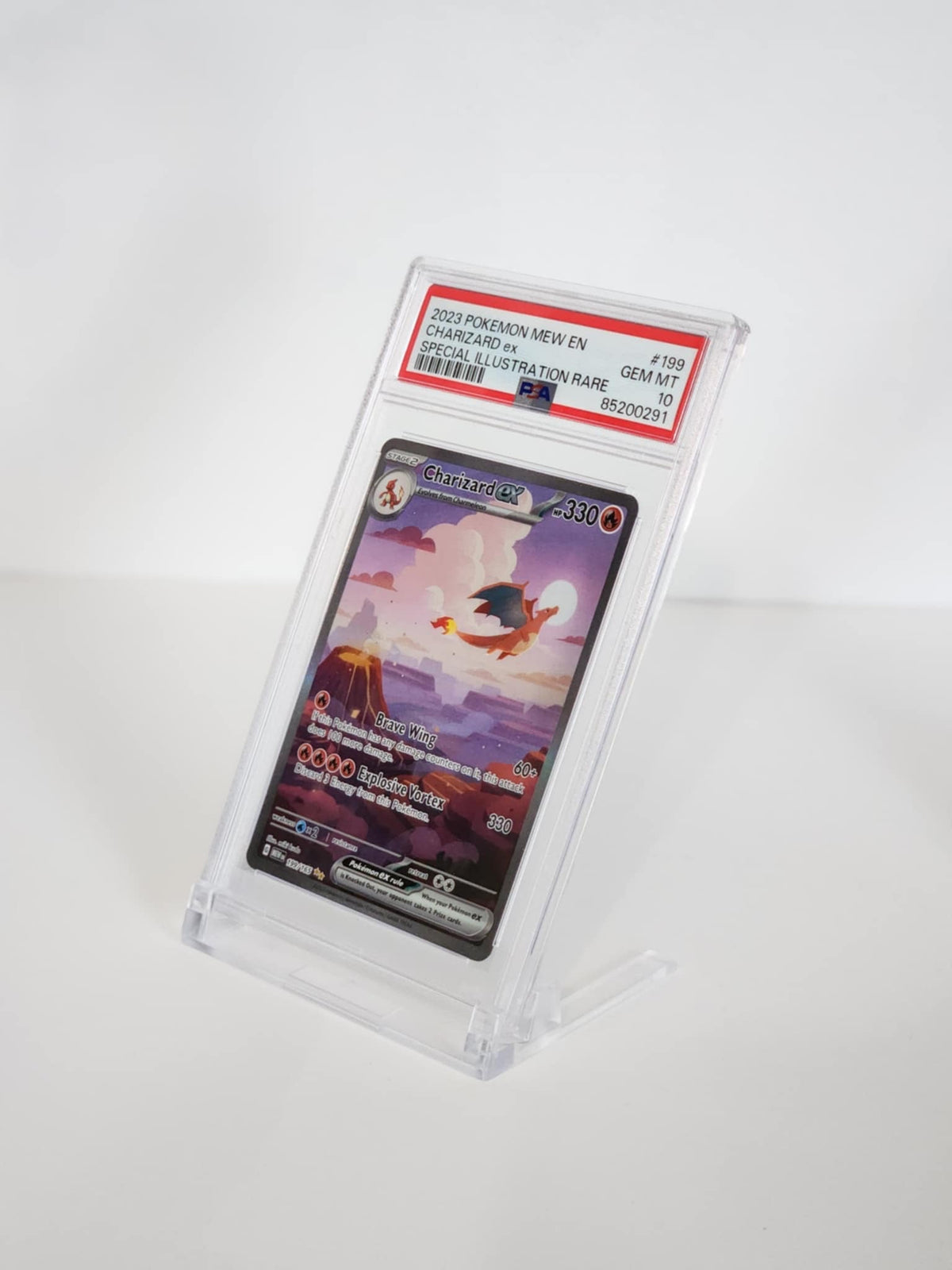 Transparent PSA & CGC Graded Card Slab Display Stand - 5-Pack Clear Holder for Graded Cards 5 PACK-3