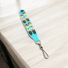 Turquoise Native American Style Wrist Lanyard-1
