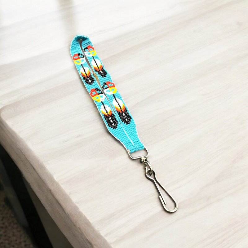 Turquoise Native American Style Wrist Lanyard-1