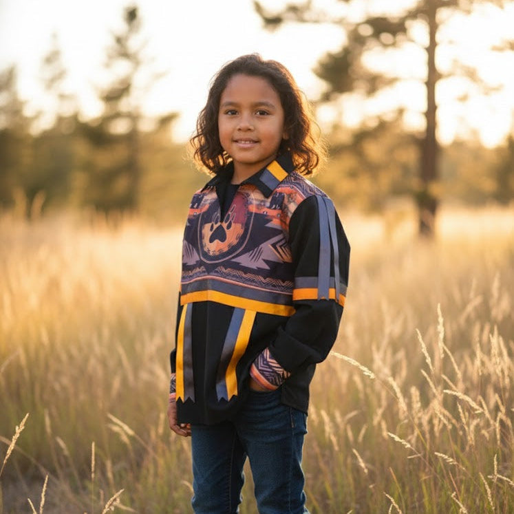 Bear paw Youth Ribbon shirt-1