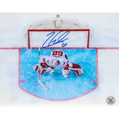 Fotografía de 8x10 con vista aérea de los Washington Capitals autografiada por Zach Fucale-1