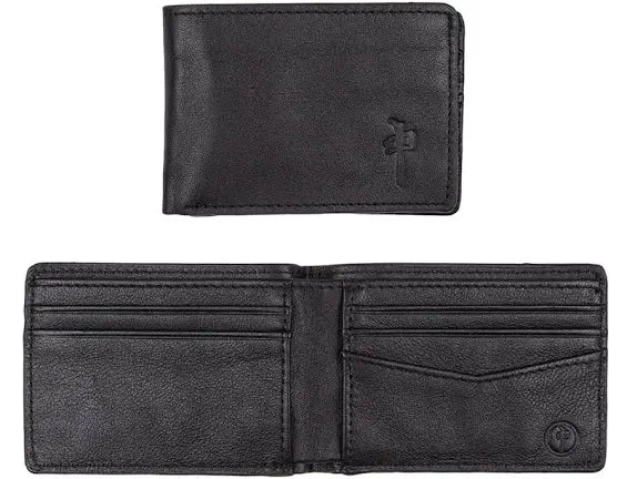 Red Dragon 'Genuine Leather' Bi-Fold Wallet - Black-1