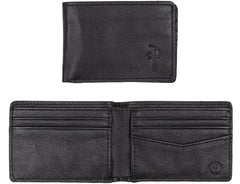 Red Dragon 'Genuine Leather' Bi-Fold Wallet - Black-1